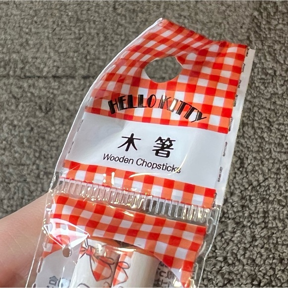 Hello Kitty Wooden Chopsticks Japan Exclusive Officially Licensed Sanrio Kawaii - Picture 4 of 11